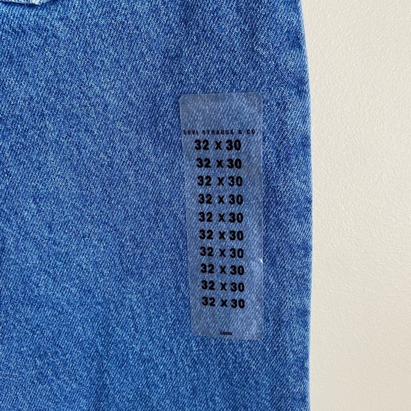 Vintage NWOT Levi's 506 Orange Tag Straight Leg Denim Jeans 11" Rise 32x30 - Picture 5 of 8